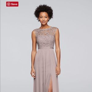 David’s Bridal Bridesmaid’s Dress in Cameo